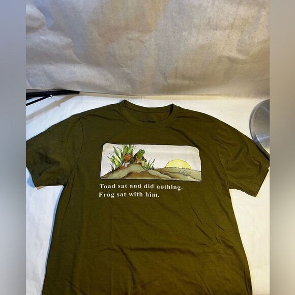 Frog And Toad T-shirt NWOT - Vintage story Frog And Toad Shirt L - Picture 1 of 6